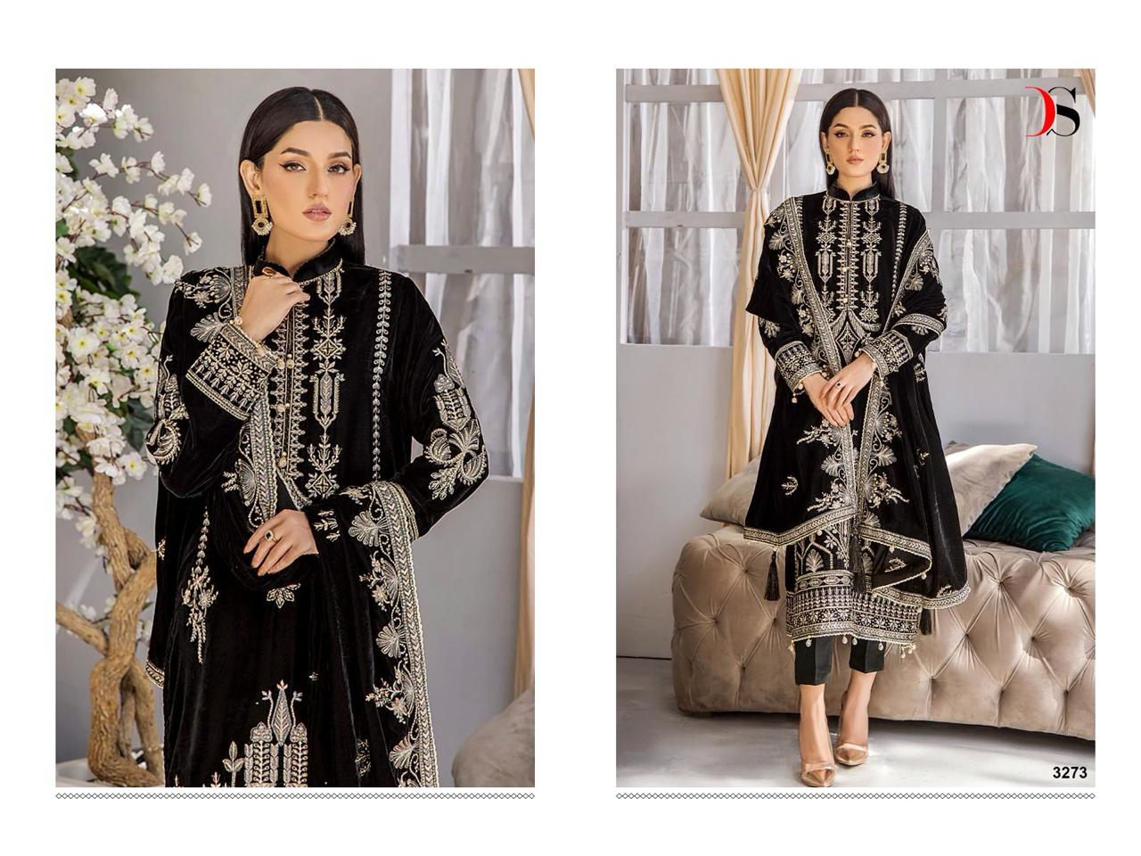 Velvet23 3 By Deepsy Suits Pashmina Velvet Dress Material Catalog